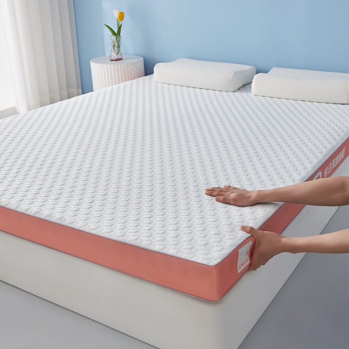 91家纺网 家纺一手货源 找家纺 鹿辉家居（原吉欧力） 2025新款竹炭纤维凝胶复合床垫 深睡橙