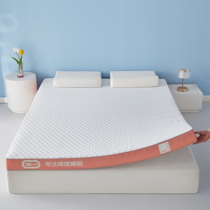 91家纺网 家纺一手货源 找家纺 鹿辉家居（原吉欧力） 2025新款竹炭纤维凝胶复合床垫 深睡橙