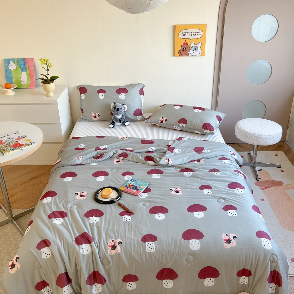 91家纺网 家纺一手货源 找家纺 暖生活 2025新款冰激淋凉感丝夏被系列