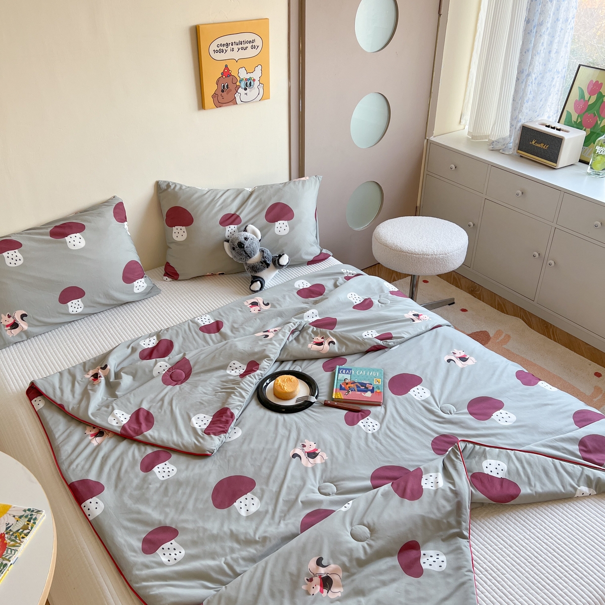 91家纺网 家纺一手货源 找家纺 暖生活 2025新款冰激淋凉感丝夏被系列