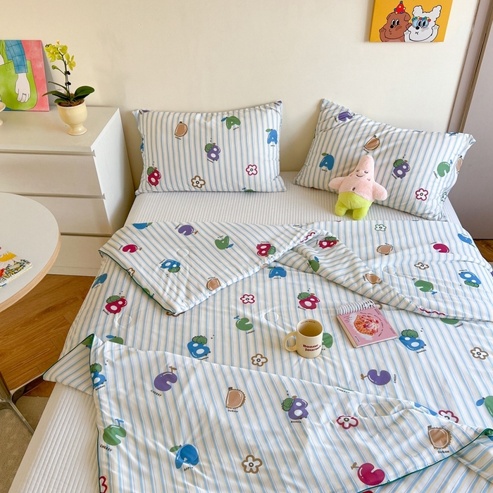 91家纺网 家纺一手货源 找家纺 暖生活 2025新款冰激淋凉感丝夏被系列