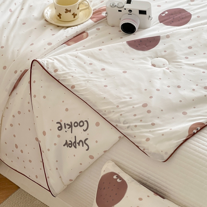 91家纺网 家纺一手货源 找家纺 暖生活 2025新款冰激淋凉感丝夏被系列