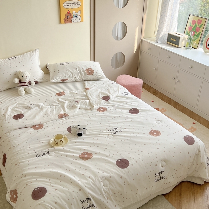 91家纺网 家纺一手货源 找家纺 暖生活 2025新款冰激淋凉感丝夏被系列