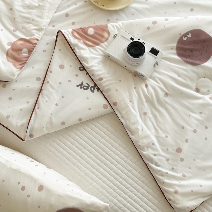 91家纺网 家纺一手货源 找家纺 暖生活 2025新款冰激淋凉感丝夏被系列