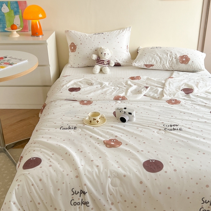 91家纺网 家纺一手货源 找家纺 暖生活 2025新款冰激淋凉感丝夏被系列