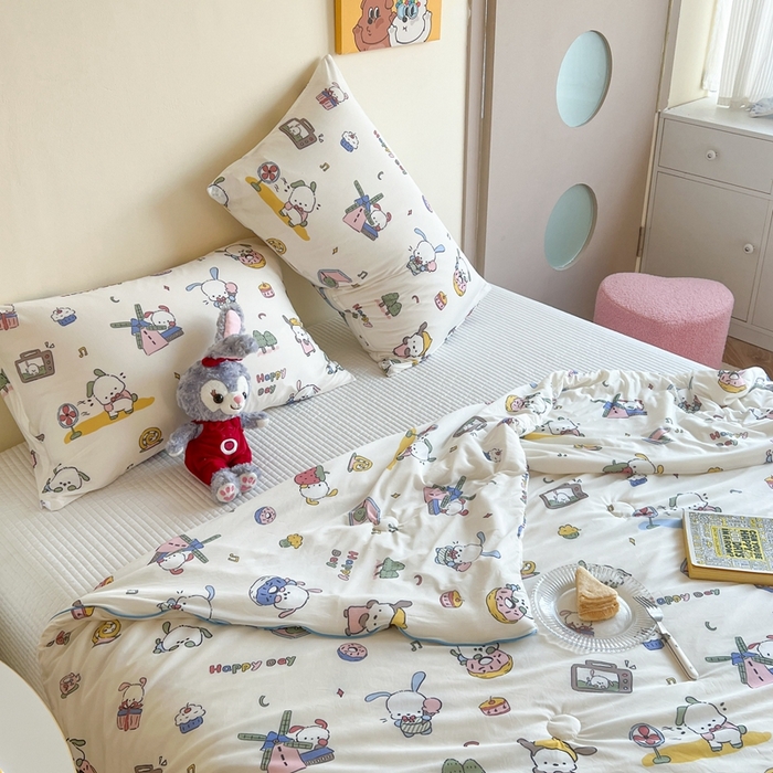 91家纺网 家纺一手货源 找家纺 暖生活 2025新款冰激淋凉感丝夏被系列