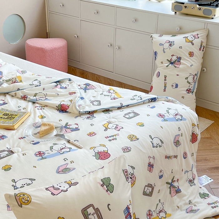 91家纺网 家纺一手货源 找家纺 暖生活 2025新款冰激淋凉感丝夏被系列