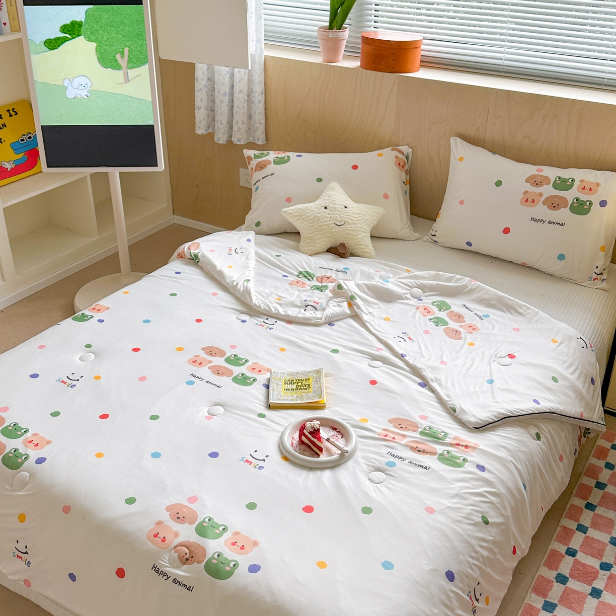 91家纺网 家纺一手货源 找家纺 暖生活 2025新款冰激淋凉感丝夏被系列