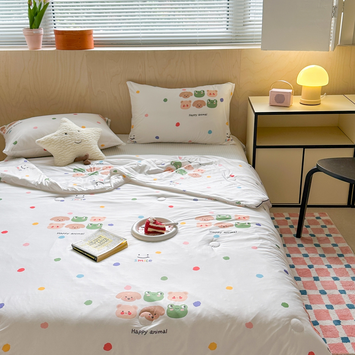 91家纺网 家纺一手货源 找家纺 暖生活 2025新款冰激淋凉感丝夏被系列