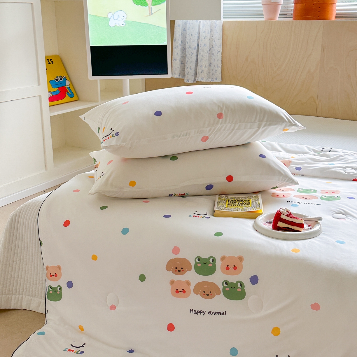 91家纺网 家纺一手货源 找家纺 暖生活 2025新款冰激淋凉感丝夏被系列