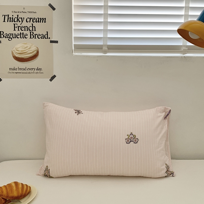 91家纺网 家纺一手货源 找家纺 （总）柚可家居 2024新款活性印染ins多巴胺单枕套3