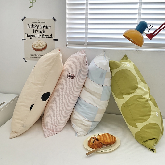 91家纺网 家纺一手货源 找家纺 柚可家居 2024新款活性印染ins多巴胺单枕套3 集美