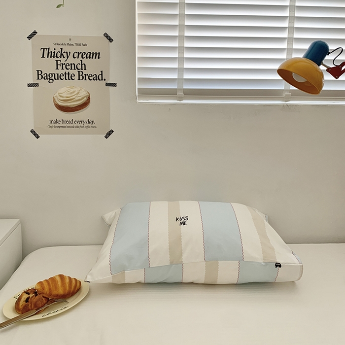 91家纺网 家纺一手货源 找家纺 柚可家居 2024新款活性印染ins多巴胺单枕套3 集美