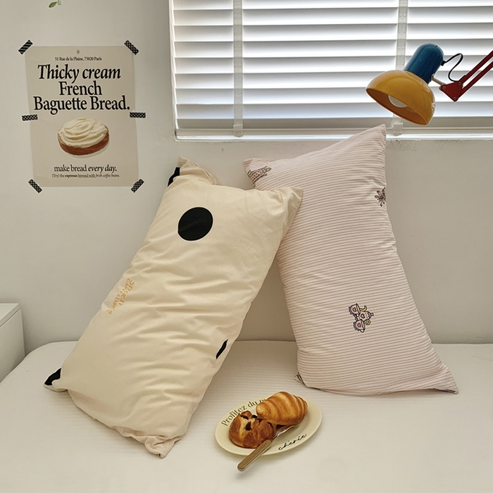 91家纺网 家纺一手货源 找家纺 柚可家居 2024新款活性印染ins多巴胺单枕套3 水晶鞋