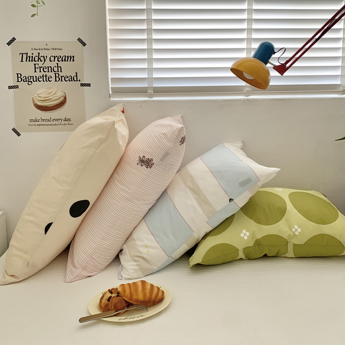 91家纺网 家纺一手货源 找家纺 柚可家居 2024新款活性印染ins多巴胺单枕套3 水晶鞋