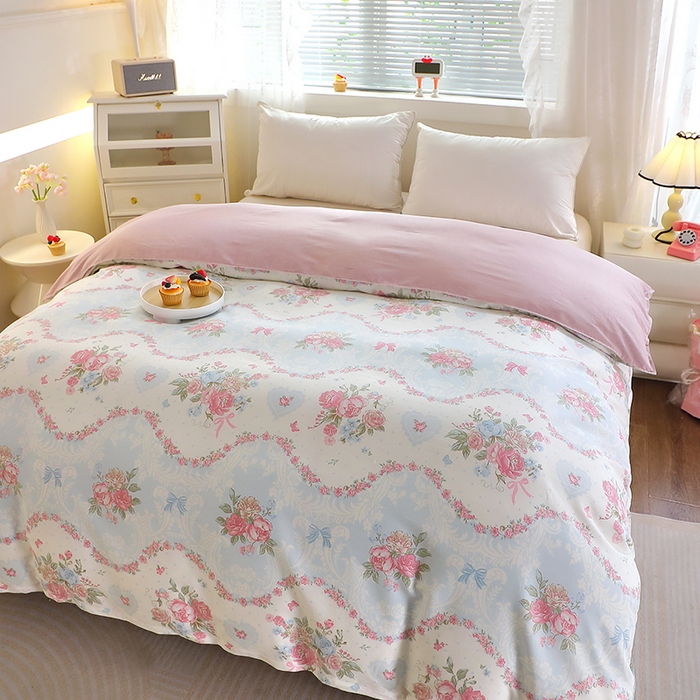 91家纺网 家纺一手货源 找家纺 馨雅家纺 2025新款全棉纯棉多规格单品被套 花溪漫