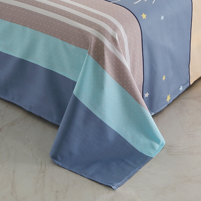 91家纺网 家纺一手货源 找家纺 馨雅家纺 2025新款全棉纯棉多规格单品床单 仰望星空