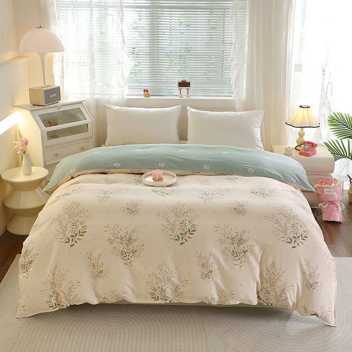 91家纺网 家纺一手货源 找家纺 馨雅家纺 2025新款全棉纯棉多规格单品被套 浅影摇曳