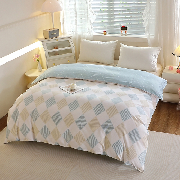 91家纺网 家纺一手货源 找家纺 馨雅家纺 2025新款全棉纯棉多规格单品被套 瑞吉斯-兰