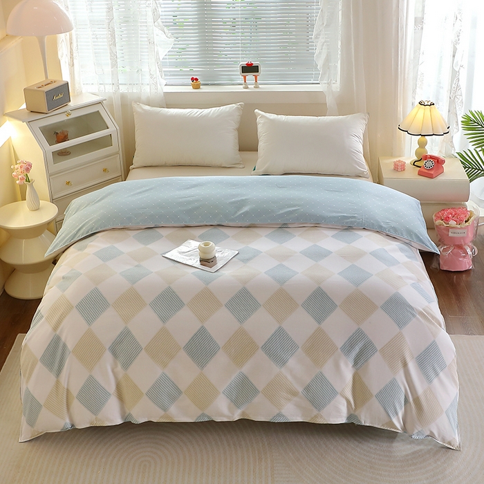 91家纺网 家纺一手货源 找家纺 馨雅家纺 2025新款全棉纯棉多规格单品被套 瑞吉斯-兰