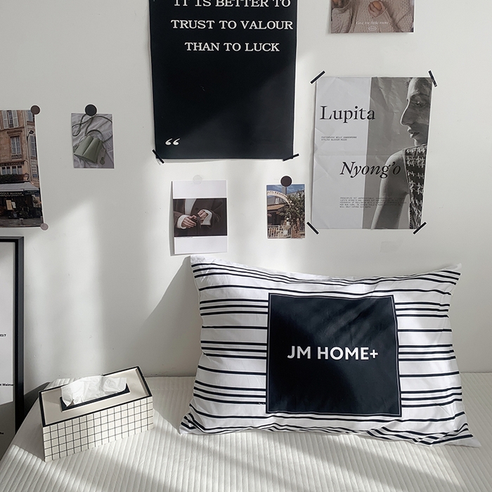 91家纺网 家纺一手货源 找家纺 （总）柚可家居 2024新款数码定版全棉单枕套系列-美拉德