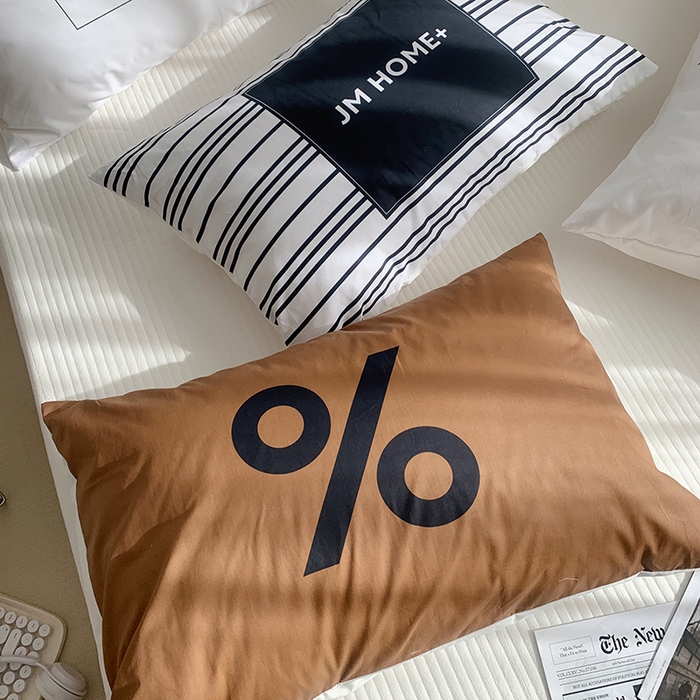 91家纺网 家纺一手货源 找家纺 柚可家居 2024新款数码定版全棉单枕套系列-美拉德 JMHOME