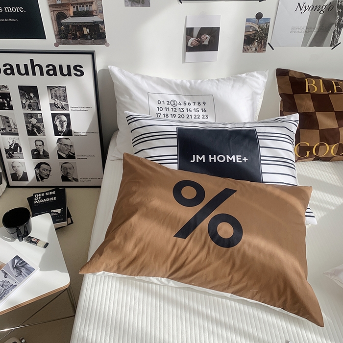 91家纺网 家纺一手货源 找家纺 柚可家居 2024新款数码定版全棉单枕套系列-美拉德 JMHOME