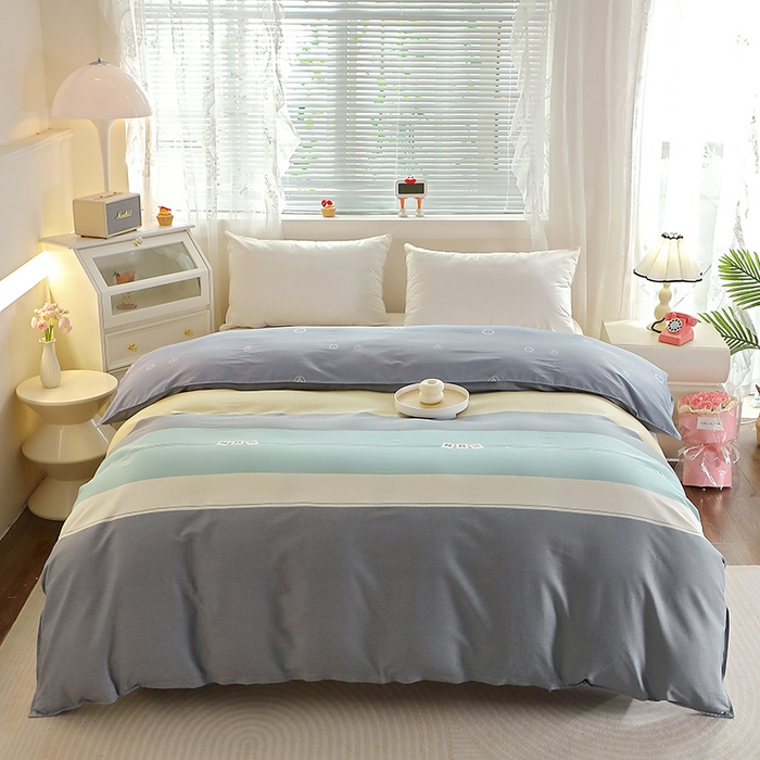 91家纺网 家纺一手货源 找家纺 馨雅家纺 2025新款全棉纯棉多规格单品被套 塔希