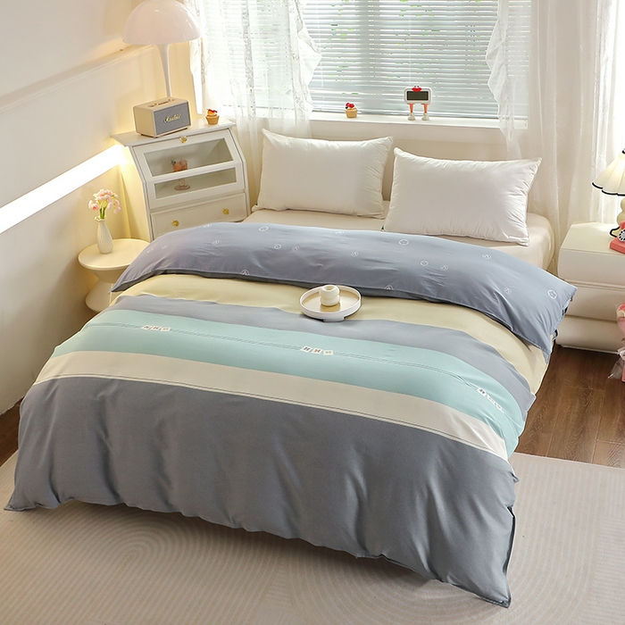 91家纺网 家纺一手货源 找家纺 馨雅家纺 2025新款全棉纯棉多规格单品被套 塔希