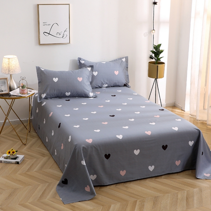 馨雅家纺 2025新款全棉纯棉多规格单品床单 许愿精灵-灰