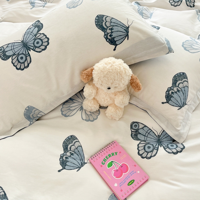 91家纺网 家纺一手货源 找家纺 绘萱2025新100%全棉纯棉印花四件套4三件套3（喷气工艺高品质）【花型持续更新】 周庄梦蝶