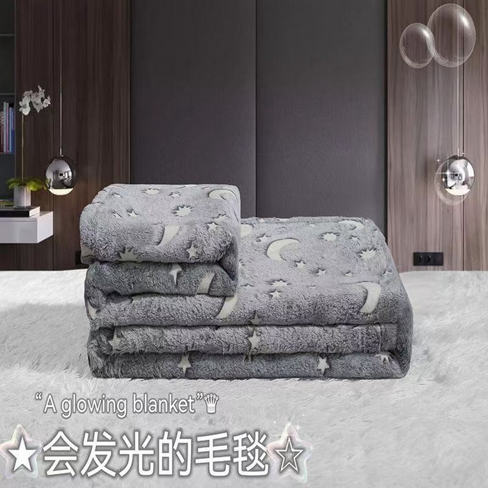 91家纺网 家纺一手货源 找家纺 （总）喜歌家居 2025新款法兰绒夜光毯