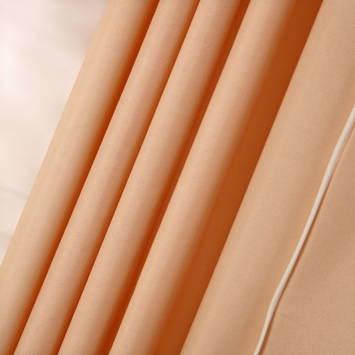 91家纺网 家纺一手货源 找家纺 显高蚊帐 2025春夏新款U门花边款坐床遮光防尘床帘式蚊帐 温馨黄-花边款