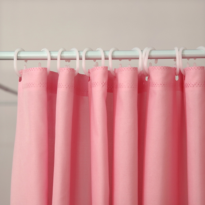 91家纺网 家纺一手货源 找家纺 显高蚊帐 2025春夏新款U门花边款坐床遮光防尘床帘式蚊帐 樱花粉-花边款