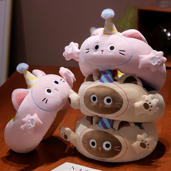 91家纺网 家纺一手货源 找家纺 （总）仟亿莱2025新款小手打开冰豆豆毛毛虫U枕