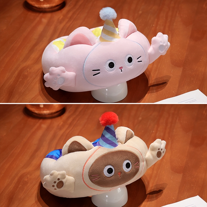 91家纺网 家纺一手货源 找家纺 仟亿莱2025新款小手打开冰豆豆毛毛虫U枕 冰豆豆毛毛虫粉猫-2