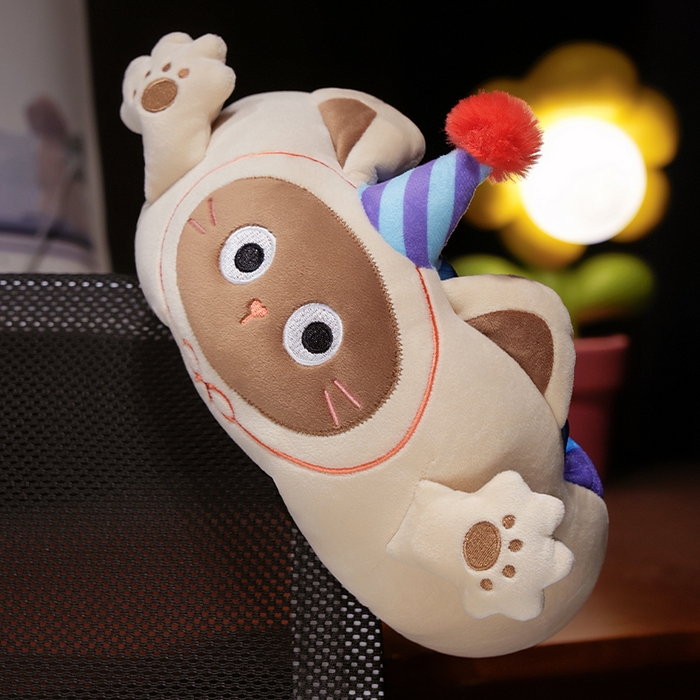 91家纺网 家纺一手货源 找家纺 仟亿莱2025新款小手打开冰豆豆毛毛虫U枕 冰豆豆毛毛虫粉猫-2