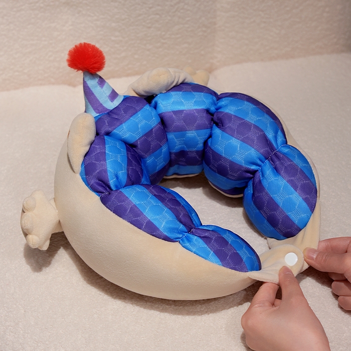 91家纺网 家纺一手货源 找家纺 仟亿莱2025新款小手打开冰豆豆毛毛虫U枕 冰豆豆毛毛虫暹罗猫-1