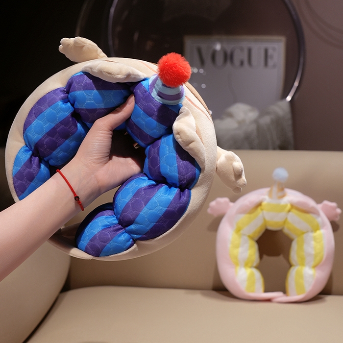 91家纺网 家纺一手货源 找家纺 仟亿莱2025新款小手打开冰豆豆毛毛虫U枕 冰豆豆毛毛虫暹罗猫-1