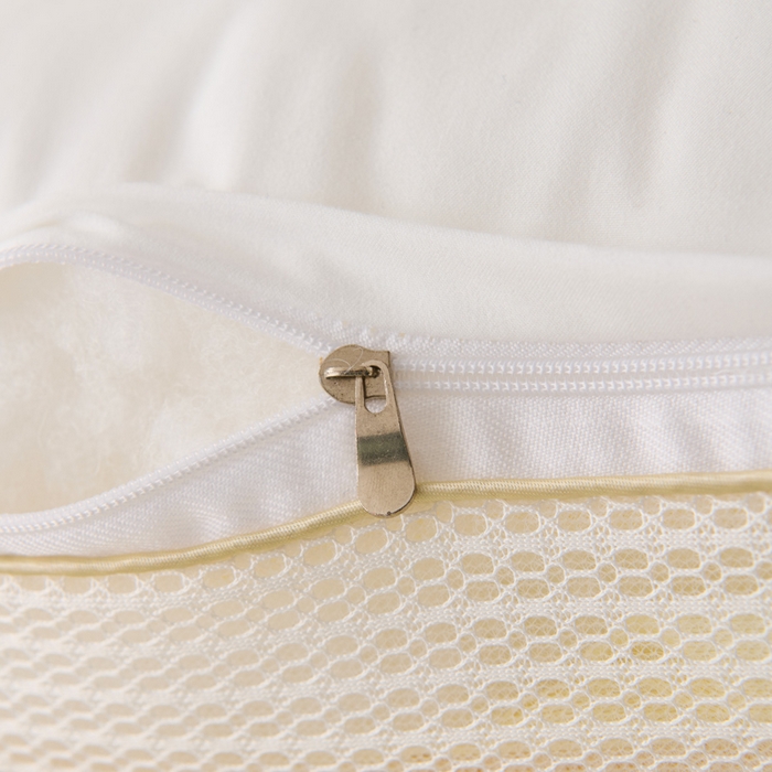 91家纺网 家纺一手货源 找家纺 珍贝家纺 2025夏季新款亲肤舒适冰丝凉感定形枕头枕芯 冰丝凉感-米黄 48x74cm中枕/对