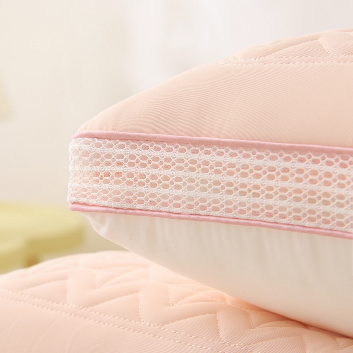 91家纺网 家纺一手货源 找家纺 珍贝家纺 2025夏季新款亲肤舒适冰丝凉感定形枕头枕芯 冰丝凉感-粉玉 48x74cm低枕/只