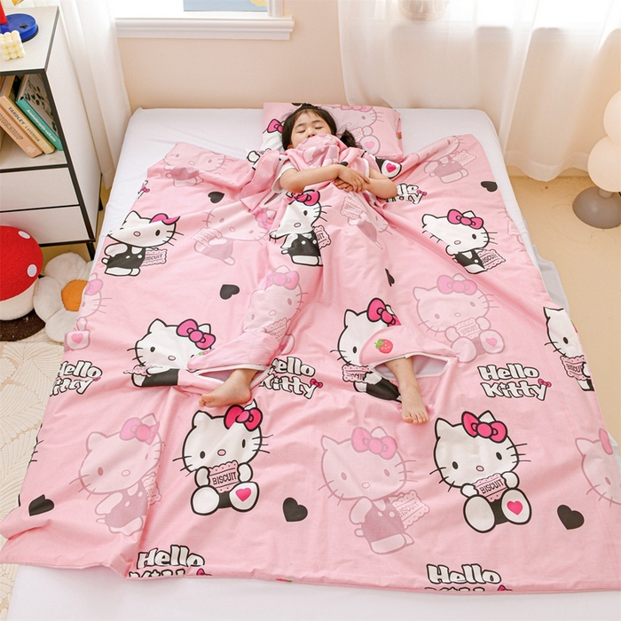 （总）名兮家居 2025新款正版授权全棉儿童护肚防踢盖毯