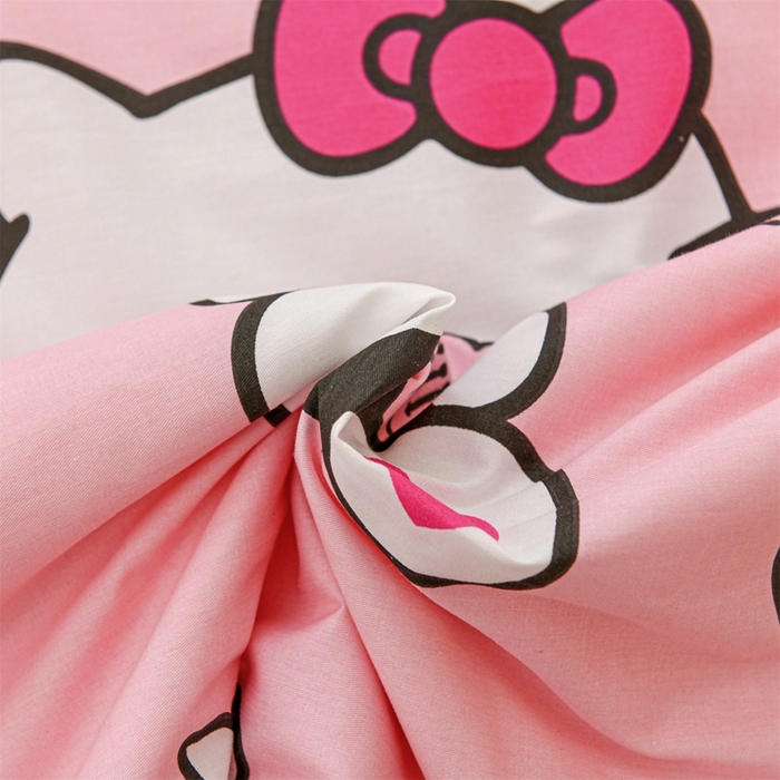 91家纺网 家纺一手货源 找家纺 名兮家居 2025新款正版授权全棉儿童护肚防踢盖毯 防踢被-爱心kt