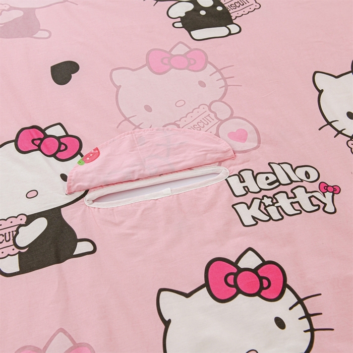 91家纺网 家纺一手货源 找家纺 名兮家居 2025新款正版授权全棉儿童护肚防踢盖毯 防踢被-爱心kt