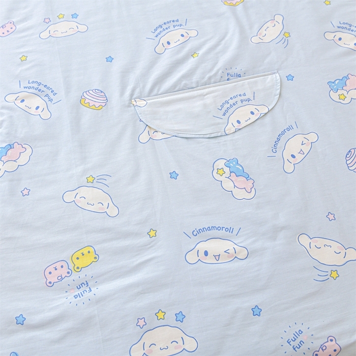 91家纺网 家纺一手货源 找家纺 名兮家居 2025新款正版授权全棉儿童护肚防踢盖毯 防踢被-蛋糕玉桂狗