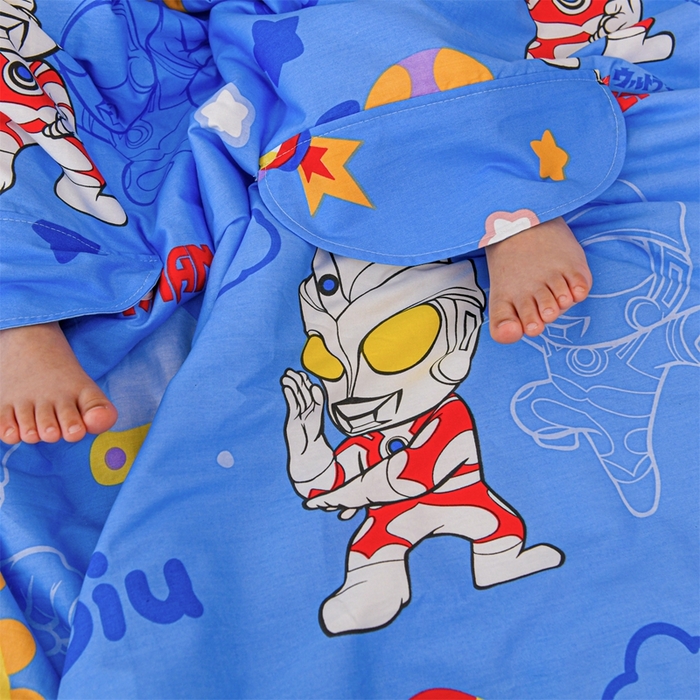 91家纺网 家纺一手货源 找家纺 名兮家居 2025新款正版授权全棉儿童护肚防踢盖毯 防踢被-光线王子