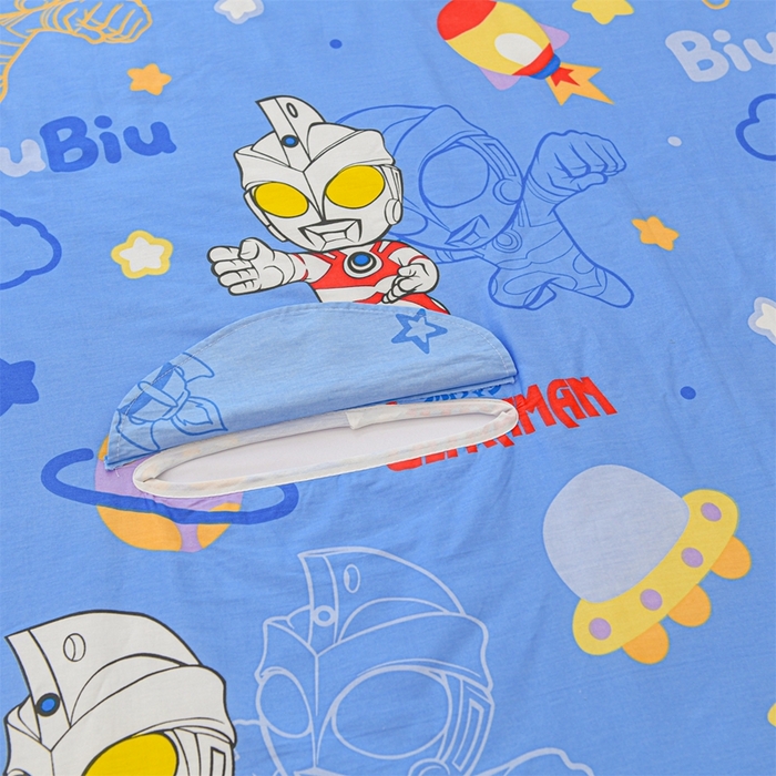 91家纺网 家纺一手货源 找家纺 名兮家居 2025新款正版授权全棉儿童护肚防踢盖毯 防踢被-光线王子