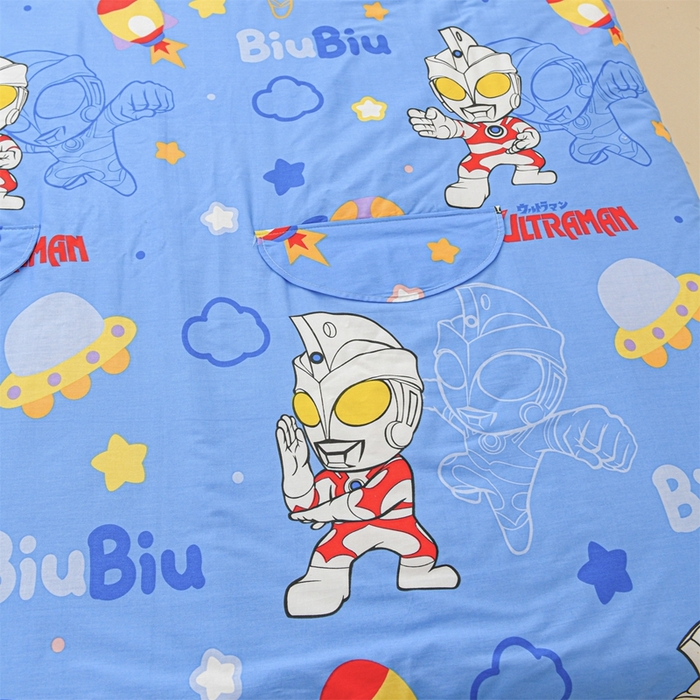 91家纺网 家纺一手货源 找家纺 名兮家居 2025新款正版授权全棉儿童护肚防踢盖毯 防踢被-光线王子