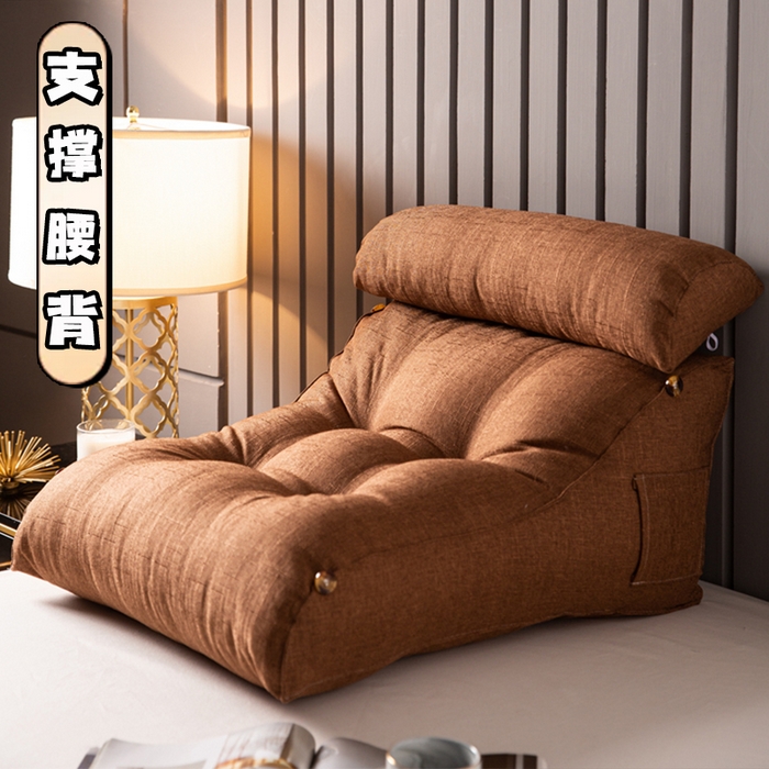 91家纺网 家纺一手货源 找家纺 （总）眠小二靠枕靠垫  2025新款可拆洗可调节护腰靠枕靠垫枕芯午睡枕（联系厂家代发包邮）