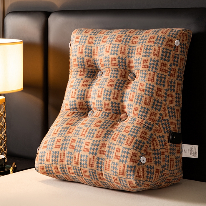 91家纺网 家纺一手货源 找家纺 （总）眠小二靠枕靠垫  2025新款可拆洗可调节护腰靠枕靠垫枕芯午睡枕（联系厂家代发包邮）